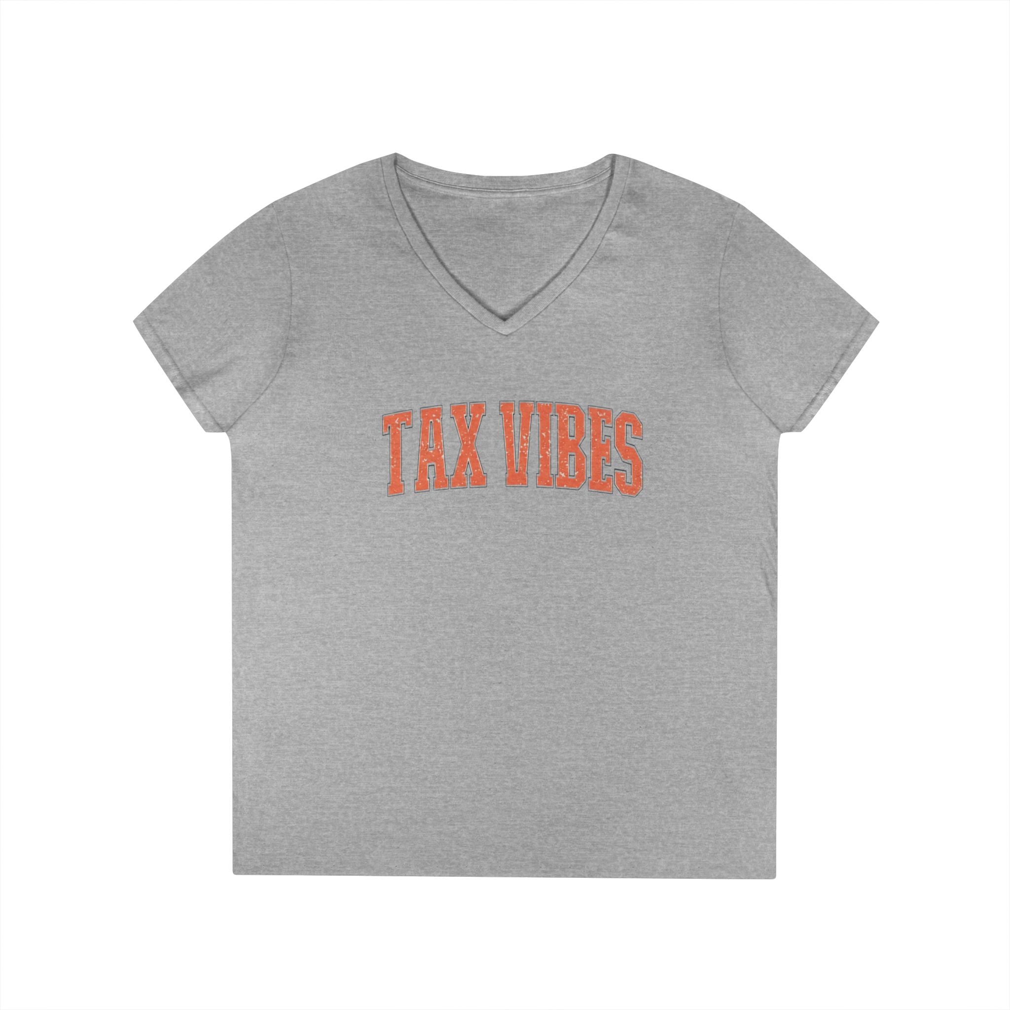 Tax Vibes Ladies' V-Neck T-Shirt,