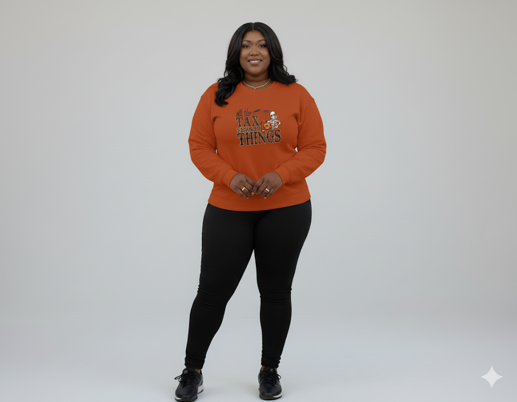 All the Tax Season Things Fall Season Crew Neck Sweater