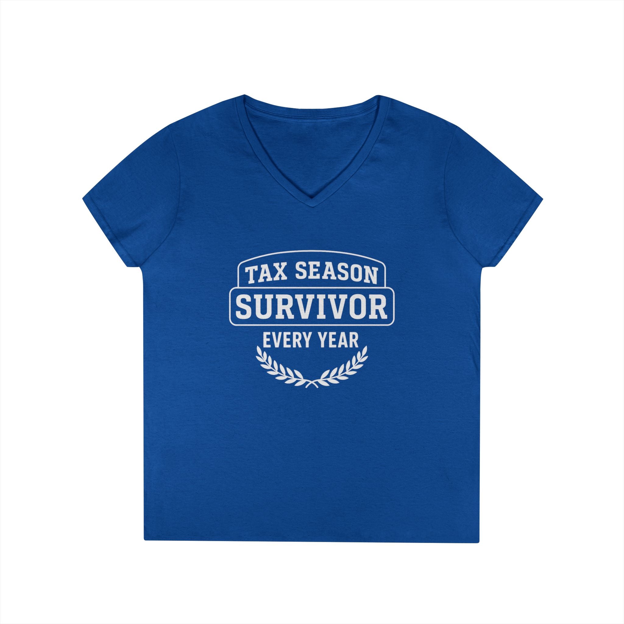 Tax Season Survivor Ladies' V-Neck T-Shirt