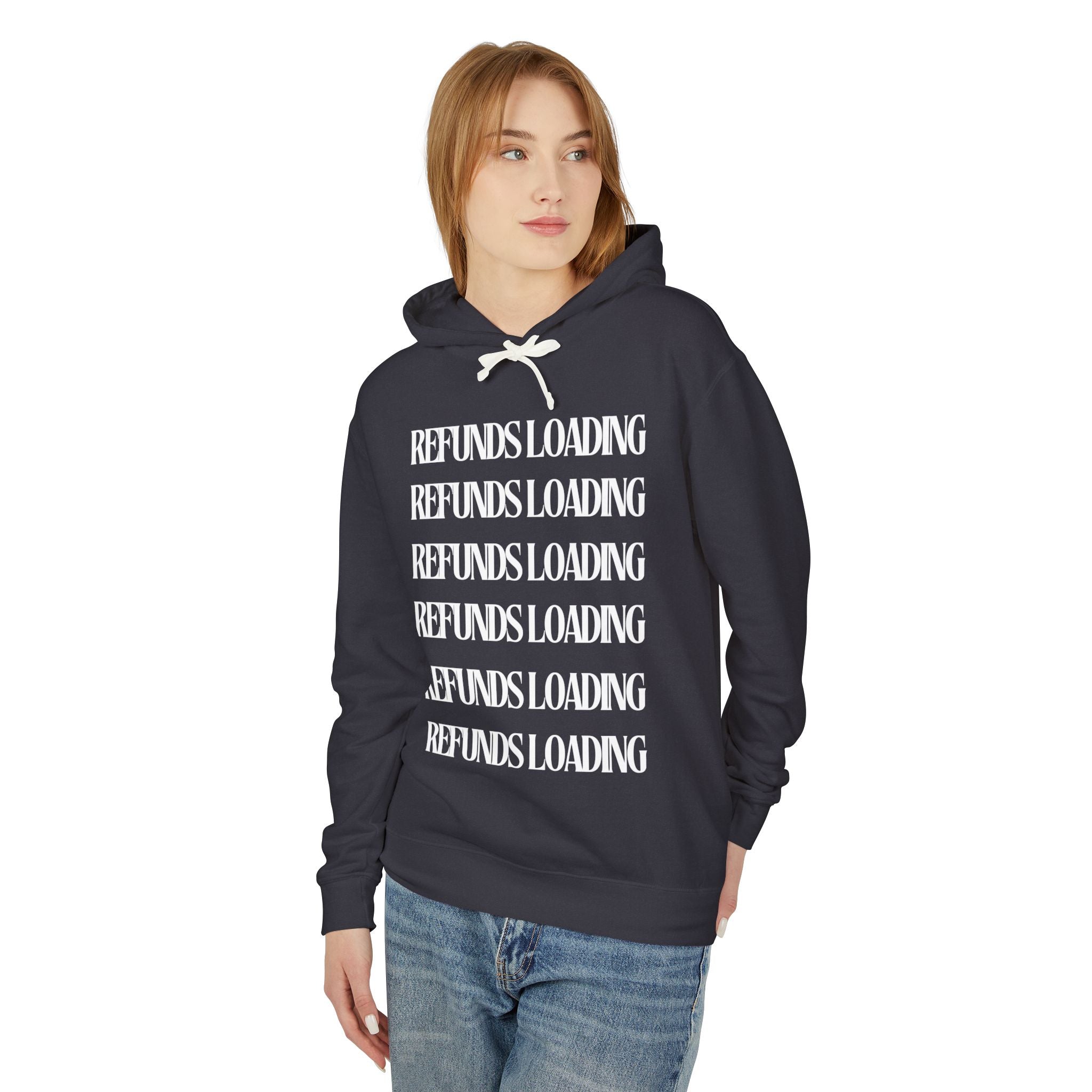 Refunds Loading Unisex Black Hoodie